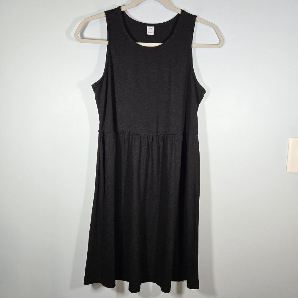 Old Navy Black Sleeveless Babydoll Mini Dress Women’s Size‎ Small Summer Casual